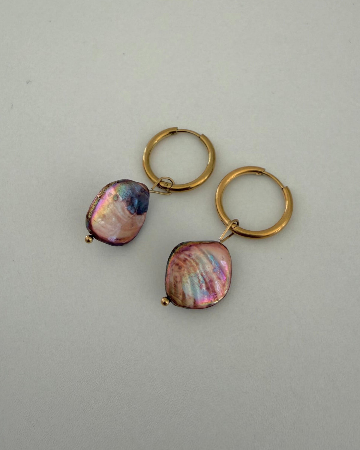 Vintage Shell Hoops