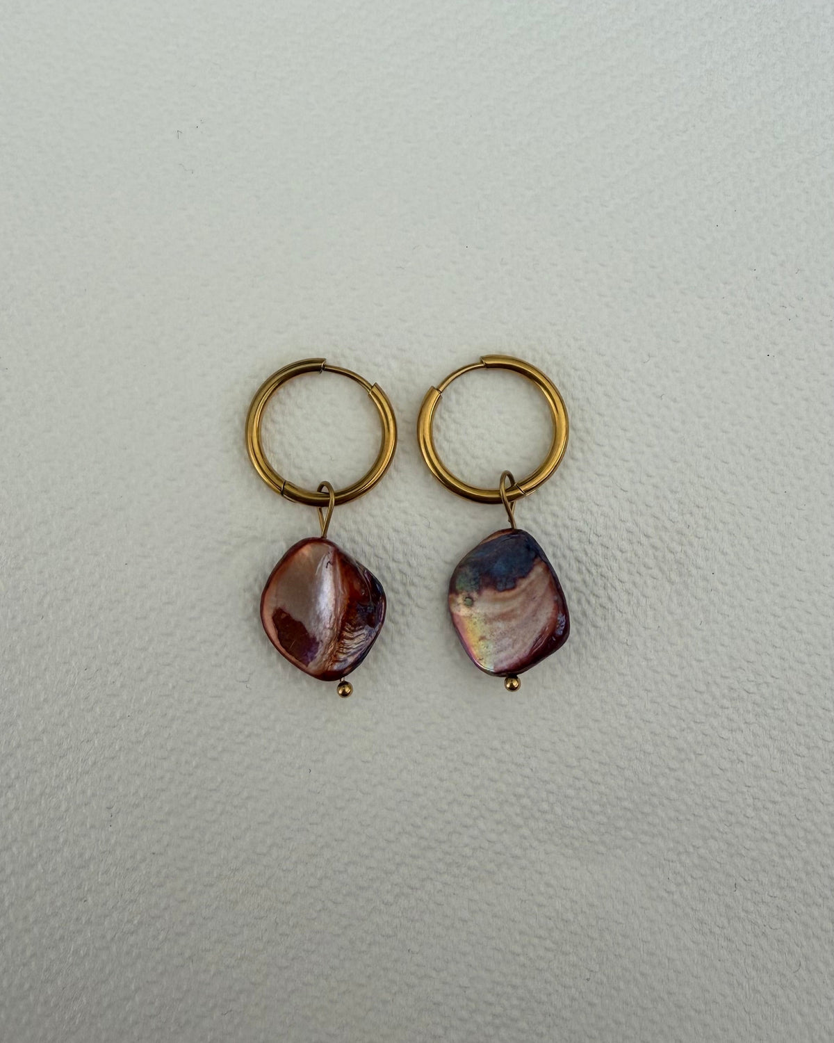 Vintage Shell Hoops