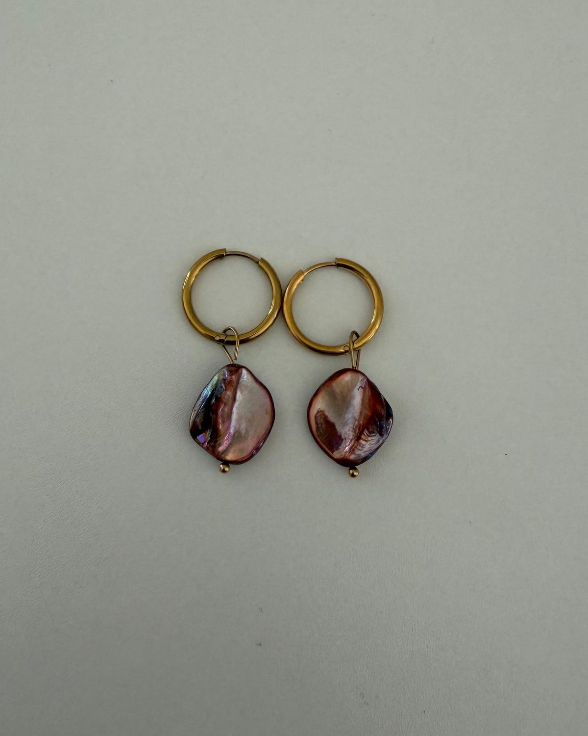 Vintage Shell Hoops