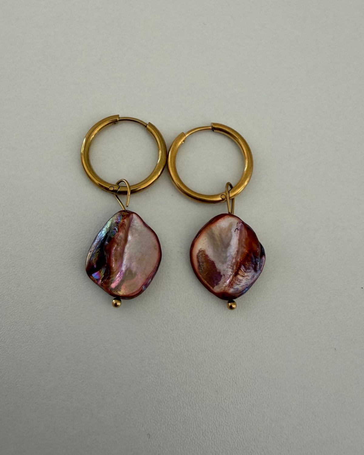 Vintage Shell Hoops