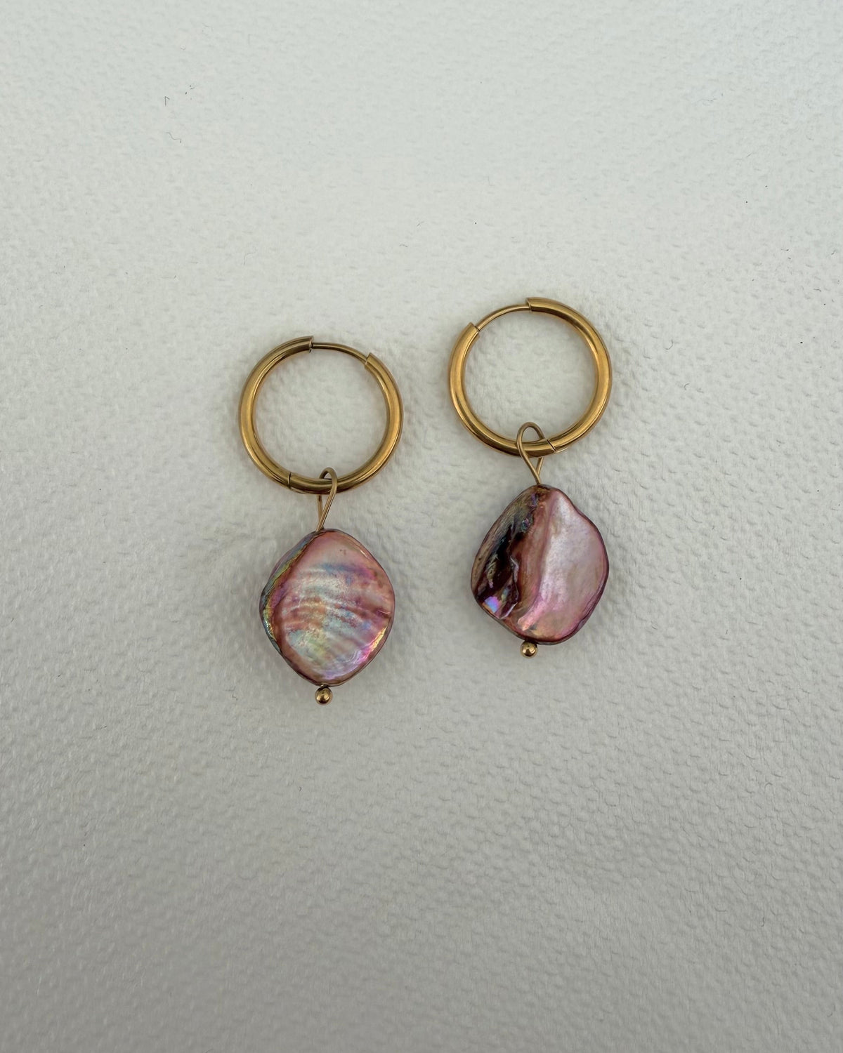 Vintage Shell Hoops