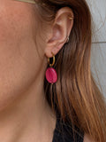 Pink Agate Earrings