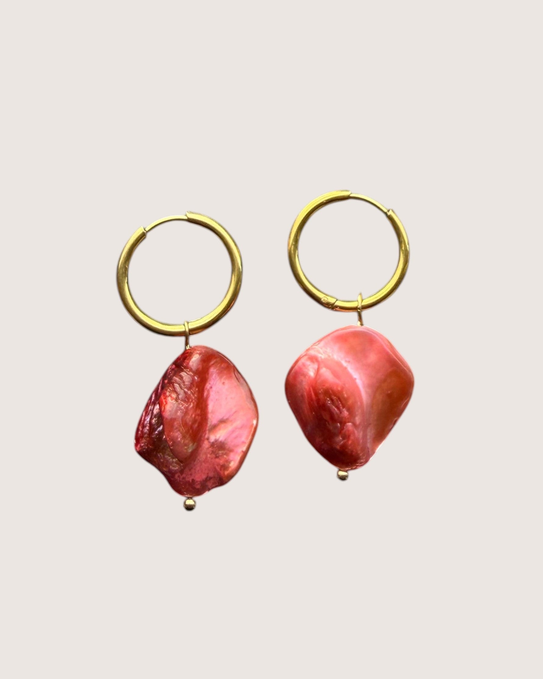 Vintage Shell Hoops