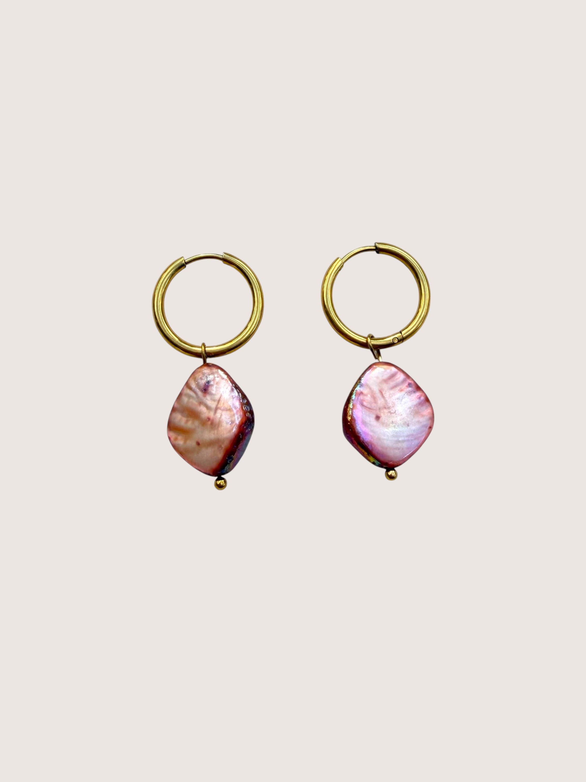 Vintage Shell Hoops 3/4