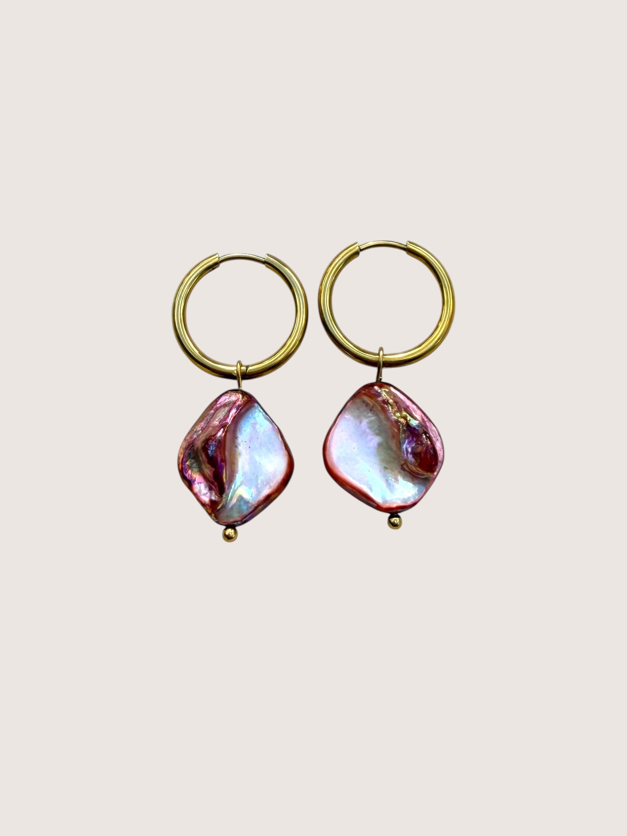 Vintage Shell Hoops 3/4