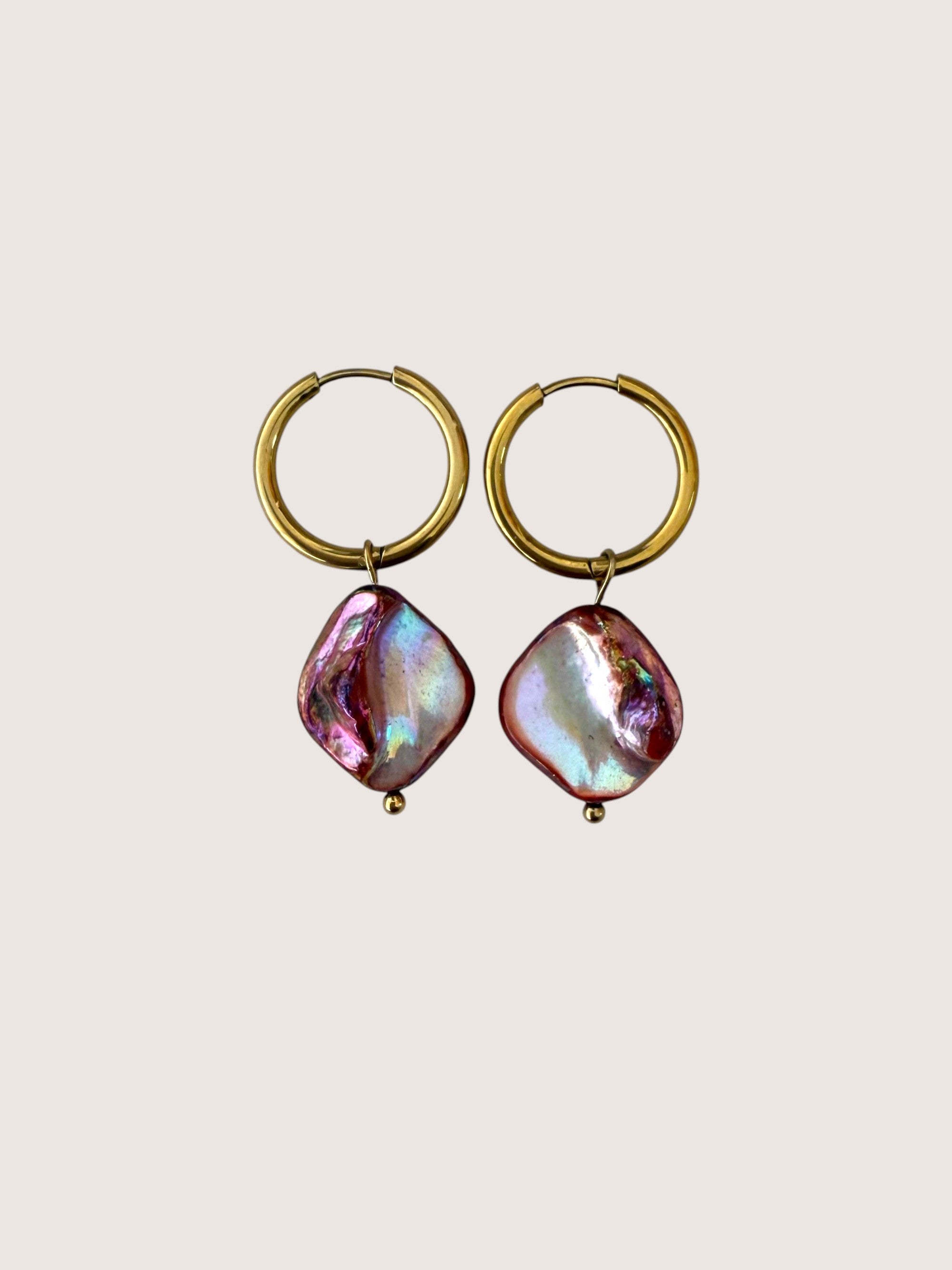 Vintage Shell Hoops 3/4