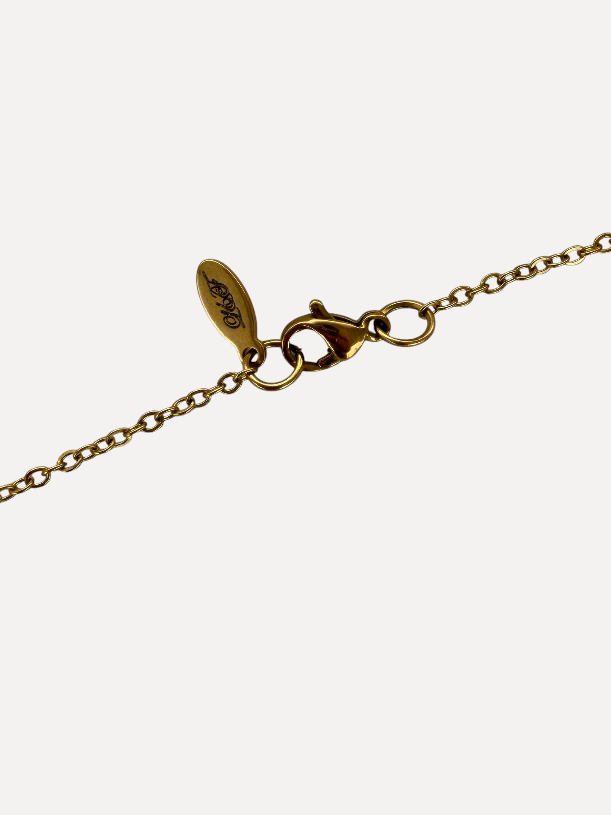 Plain chain necklace gold silver stainless steel